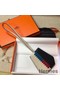 Hermes Clochette Cles Grand Tressage Charm In White/Black Replica