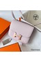 Hermes Constance 1-18 Mirror Bag In Mauve Pale Chevre Mysore Leather Replica