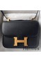Hermes Constance 1-24 Mirror Bag In Black Epsom Calfskin Replica