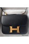 Hermes Constance 1-24 Mirror Bag In Black Epsom Calfskin Replica