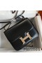 Hermes Constance 18 Handmade Bag In Black Box Calf Leather Replica