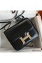 Hermes Constance 18 Handmade Bag In Black Box Calf Leather Replica