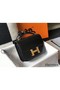 Hermes Constance 18 Handmade Bag In Black Embossed Crocodile Replica