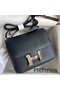 Hermes Constance 18 Handmade Bag In Black Swift Calfskin Replica