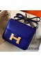 Hermes Constance 18 Handmade Bag In Blue Electric Epsom Leather Replica