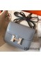 Hermes Constance 18 Handmade Bag In Blue Lin Epsom Leather Replica