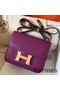 Hermes Constance 18 Handmade Bag In Cyclamen Epsom Leather Replica
