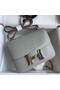 Hermes Constance 18 Handmade Bag In Grey Matte Alligator Leather Replica