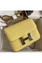 Hermes Constance 18 Handmade Bag In Jaune Poussin Epsom Calfskin Replica