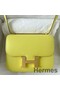 Hermes Constance 18 Handmade Bag In Lime Evercolor Calfskin Replica