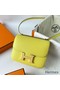 Hermes Constance 18 Handmade Bag In Lime Evercolor Calfskin Replica