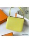 Hermes Constance 18 Handmade Bag In Lime Evercolor Calfskin Replica