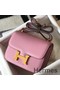 Hermes Constance 18 Handmade Bag In Mauve Sylvestre Epsom Leather Replica
