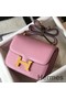 Hermes Constance 18 Handmade Bag In Mauve Sylvestre Epsom Leather Replica