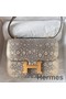Hermes Constance 18 Handmade Bag In Natural Lizard Skin Replica