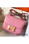 Hermes Constance 18 Handmade Bag In Pink Epsom Leather Replica