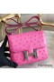 Hermes Constance 18 Handmade Bag In Pink Ostrich Leather Replica