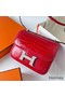 Hermes Constance 18 Handmade Bag In Red Shiny Alligator Leather Replica