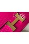 Hermes Constance 18 Handmade Bag In Rose Red Embossed Crocodile Replica