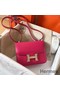 Hermes Constance 18 Handmade Bag In Rose Red Epsom Leather Replica