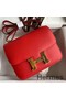 Hermes Constance 18 Handmade Bag In Rouge Coeur Epsom Calfski Replica