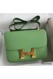 Hermes Constance 18 Handmade Bag In Vert Criquet Epsom Calfskin Replica