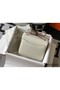 Hermes Constance 18 Handmade Bag In White Embossed Crocodile Replica