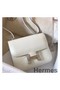 Hermes Constance 18 Handmade Bag In White Epsom Leather Replica
