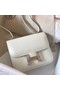 Hermes Constance 18 Handmade Bag In White Epsom Leather Replica