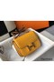 Hermes Constance 18 Handmade Bag In Yellow Embossed Crocodile Replica
