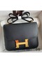 Hermes Constance 24 Handmade Bag In Black Epsom Calfskin Replica