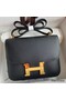 Hermes Constance 24 Handmade Bag In Black Epsom Calfskin Replica