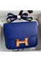 Hermes Constance 24 Handmade Bag In Blue Electric Epsom Calfskin Replica