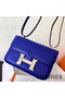 Hermes Constance 24 Handmade Bag In Blue Electric Epsom Leather Replica
