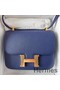 Hermes Constance 24 Handmade Bag In Blue Saphir Epsom Calfskin Replica