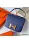Hermes Constance 24 Handmade Bag In Blue Saphir Epsom Calfskin Replica