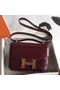 Hermes Constance 24 Handmade Bag In Bourgogne Niloticus Crocodile Replica