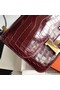 Hermes Constance 24 Handmade Bag In Bourgogne Niloticus Crocodile Replica
