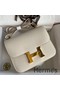 Hermes Constance 24 Handmade Bag In Craie Epsom Calfskin Replica