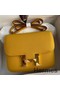 Hermes Constance 24 Handmade Bag In Jaune Ambre Epsom Calfskin Replica