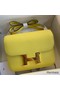 Hermes Constance 24 Handmade Bag In Lime Epsom Calfskin Replica