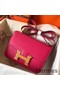 Hermes Constance 24 Handmade Bag In Rose Red Epsom Leather Replica