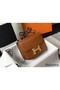 Hermes Constance 24cm Bag In Brown Embossed Crocodile Replica