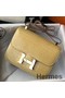 Hermes Constance 24cm Bag In Jaune Poussin Embossed Crocodile Replica