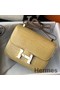 Hermes Constance 24cm Bag In Jaune Poussin Embossed Crocodile Replica