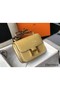 Hermes Constance 24cm Bag In Jaune Poussin Embossed Crocodile Replica