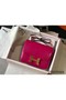 Hermes Constance 24cm Bag In Rose Red Embossed Crocodile Replica