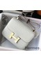 Hermes Constance 24cm Bag In White Embossed Crocodile Replica