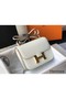 Hermes Constance 24cm Bag In White Embossed Crocodile Replica