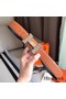 Hermes Constance Belt Buckle & Brown Clemence 38 MM Strap Replica